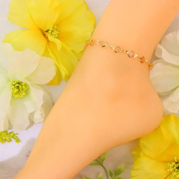 Minimalist Anklet, Sleek & Modern Design, Women’s Fashion, YC110431-A - Picture 4 of 10
